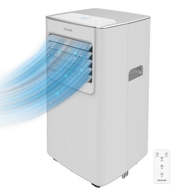 Cecotec ForceClima 7100 Soundless Aire acondicionado portátil de 7000 BTU con tecnología Soundless que aporta un funcionamiento más silencioso y mando a distancia para un confort total. Aire acondicionado portátil