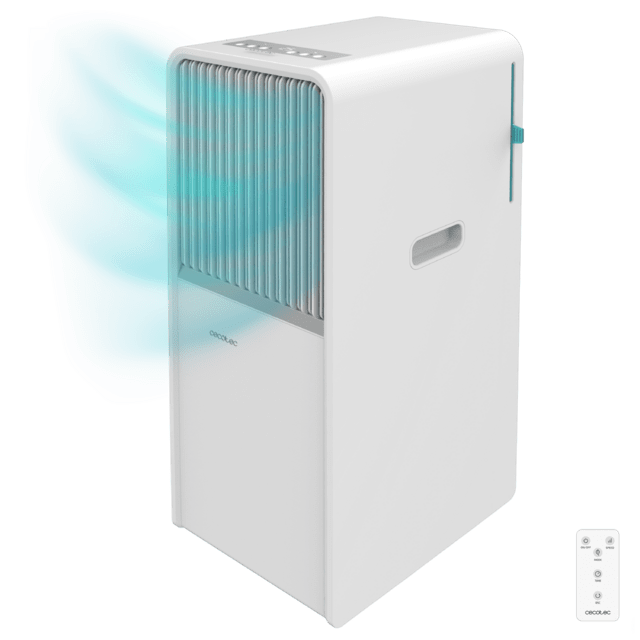 Cecotec ForceClima 7150 Style Aire acondicionado portátil de diseño de 7000 BTU con mando a distancia y control táctil para un confort total. Aire acondicionado portátil 