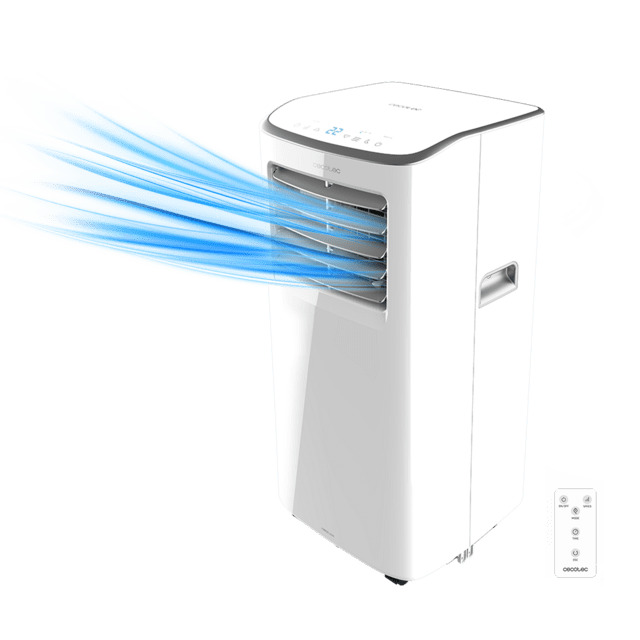 Cecotec ForceClima 7350 Touch Smart Aire Acondicionado Portátil de 790 W 7000 BTU Mando a Distancia Control Táctil 4 Modos de Funcionamiento 2 Velocidades Pantalla LED Cobertura 15 m2 Aire acondicionado portátil