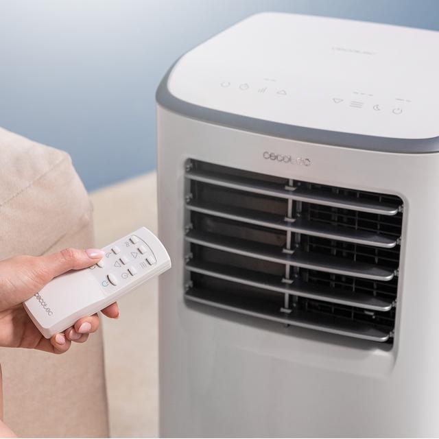 Cecotec ForceClima 7400 Soundless Touch Aire Acondicionado Portátil De 7000 BTU Con Tecnología Soundless Que Aporta Un Funcionamiento Más Silencioso Mando A Distancia Y Control Táctil Para Un Confort Total. Aire Acondicionad