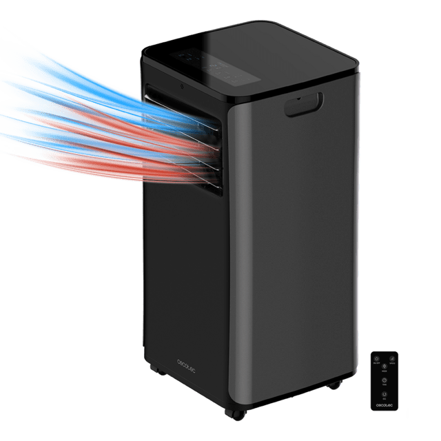 Cecotec ForceClima 9150 Smart (R290) Aire Acondicionado Portátil con Gran Caudal de Aire de 400 m³/h 2270 Frigorías ClimaCare 4 en 1 Temporizador 24h Eficiencia Energética Clase A Negro<h2 class="d-flex justify-content-cente