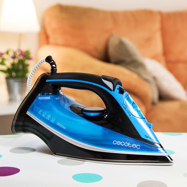 Cecotec ForceTitanium 520. Plancha De Vapor De 3000 W Golpe De Vapor De 230 G/min Vapor Continuo De 55 G/min Suela TitaniumSlide Plancha De Vapor Para Ropa