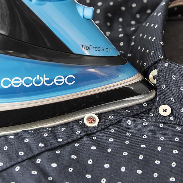 Cecotec ForceTitanium 520. Plancha De Vapor De 3000 W Golpe De Vapor De 230 G/min Vapor Continuo De 55 G/min Suela TitaniumSlide Plancha De Vapor Para Ropa