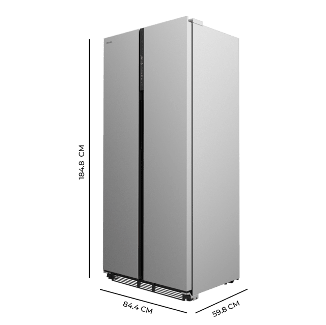 Cecotec Frigorífico Americano Acero Inoxidable De 436 L De Capacidad 184 8 X 84 4 Cm Clase E Total No Frost Compresor Inverter Plus Y Multi AirFlow; Y Con Tecnologías Fast Cooling Y Fast Freezing Y El Modo Smart Y Cajón Conve