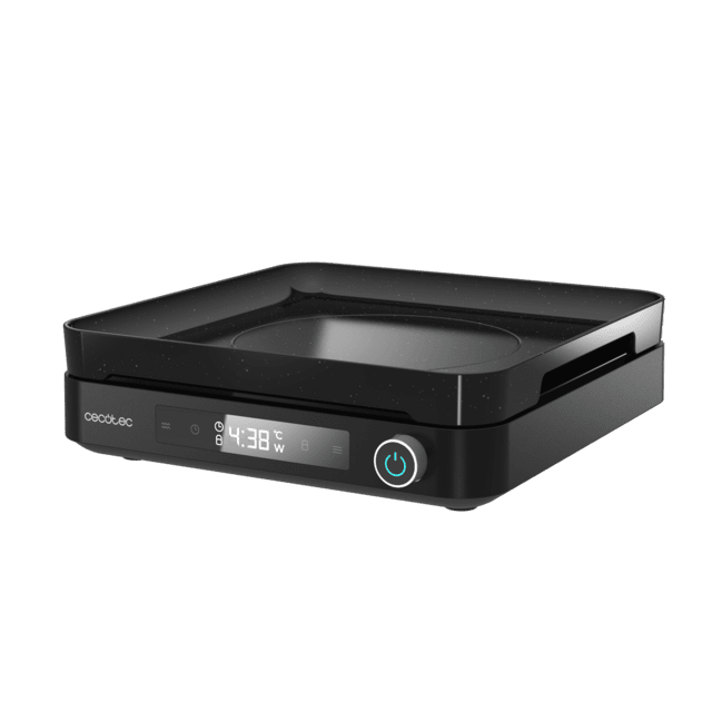 Cecotec Full Magma Grill Placa De Inducción Digital Con Vidrio De Seguridad Control Táctil Y Programable. Accesorio Grill. Placa De Inducción