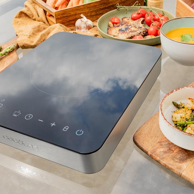 Cecotec Full Magma Single Placa De Inducción Digital Con Vidrio De Seguridad Control Táctil Y Programable Placa De Inducción