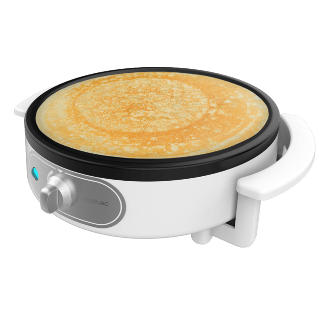 Cecotec Fun Creepy Crepera eléctrica de 1200 W con revestimiento antiadherente y potencia regulable. Crepera eléctrica 