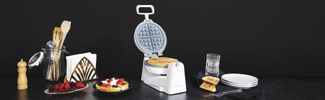 Cecotec Fun Gofrestone Sphere. Gofrera Con 1000 W Revestimiento Antiadherente RockStone Diseño Circular Rotación 180º Para Optimizar El Uso Indicador Luminoso Protección Sobre Calentamiento Gofrera / Máquina De Gofres