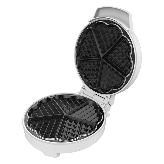 Cecotec Fun Gofrestone Sweetie M. Gofrera de 1000 W Capacidad para 1 Gofre grande o 5 en Forma de Corazón Antiadherente Acero Inox Gofrera / Máquina de gofres