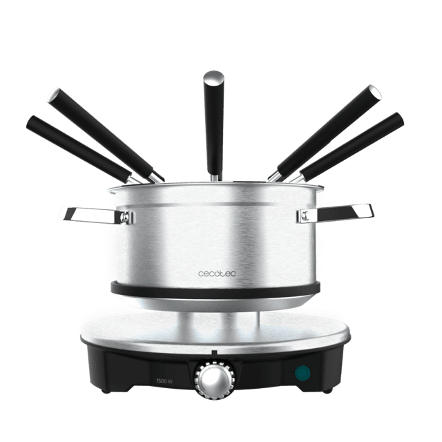 Cecotec Fun Gourmetfondue Advance Fondue Eléctrica De Queso Chocolate Y Aceite Con 1500 W Y 8 Tenedores. Fondue Eléctrica 