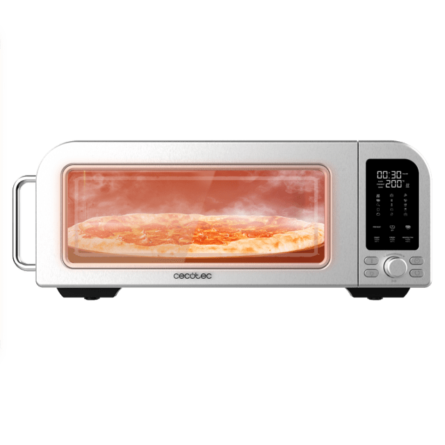 Cecotec Fun Pizza&Co Forno Bravo Horno eléctrico con ventana para preparar auténticas pizzas con una potencia de 2000W. Horno eléctrico / Pizza Maker