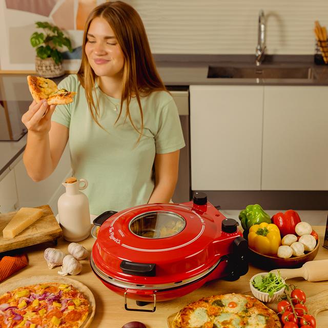 Cecotec Fun Pizza&Co Mamma Mia Vista Horno Eléctrico De 1200 W Con Ventana. Pizza Maker