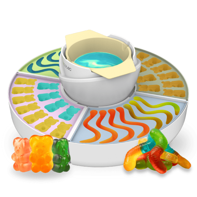 Cecotec Fun&Sugar Gummy Máquina para hacer golosinas y fondue de chocolate 2 en 1. Máquina para hacer golosinas