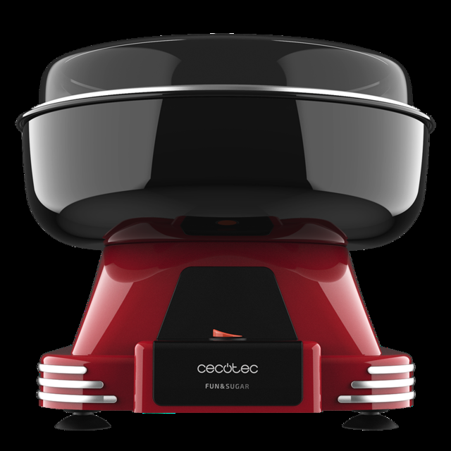 Cecotec Fun&Sugar. Máquina De Algodón De Azucar De 500 W Diseño Retro Totalmente Desmontable Fácil De Usar Piezas Aptas Para Lavavajillas Incluye Cuchara Dosificadora Y 10 Sticks Máquina Algodón De Azúcar 