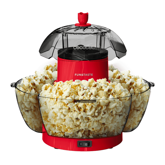 Cecotec Fun&Taste P'Corn Lotus Palomitero De 1200 W Palomitas Listas En 2 Minutos Incluye 4 Recipientes Extraíbles Con Una Capacidad Total De 4 5 L. Palomitero