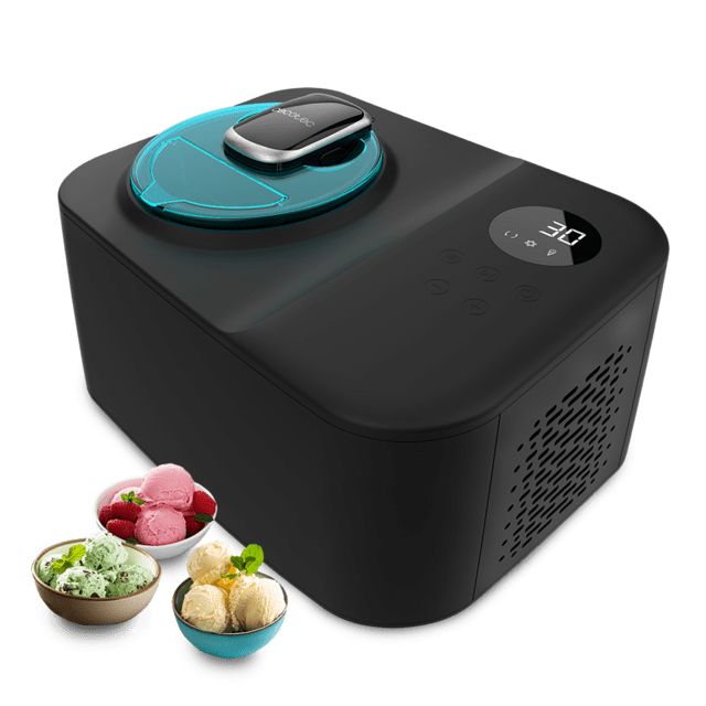 Cecotec Gelacy 1200 Touch Máquina de hacer helados con compresor de 1.2 litros de capacidad y control táctil. Máquina de hacer helados / Heladera