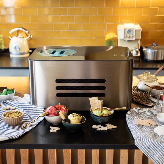 Cecotec Gelacy 1500 Touch Máquina De Hacer Helados Con Compresor De 1.5 Litros De Capacidad Y Control Táctil Máquina De Hacer Helados / Heladera