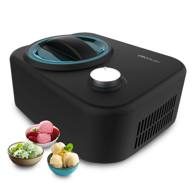 Cecotec Gelacy 800 Máquina de hacer helados con compresor de 0.8 litros de capacidad y control manual. Máquina de hacer helados / Heladera