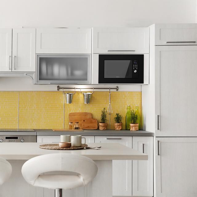 Cecotec GrandHeat 2000 Built-In Black. Microondas Encastrable Digital De 700W Capacidad 20l 9 Funciones Preconfiguradas Quick Start Diseño Elegante Microondas Encastrable 20 Litros