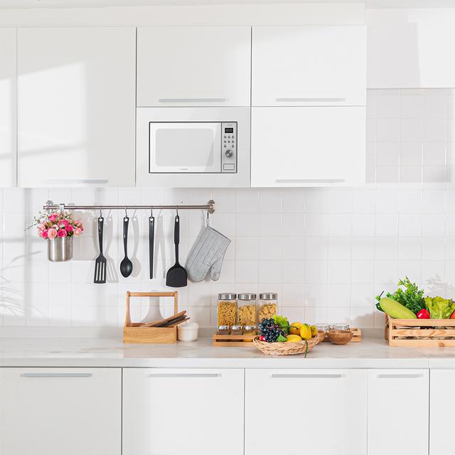 Cecotec GrandHeat 2000 Built-In White. Microondas Encastrable Digital De 700W Integrable 20l Grill 9 Funciones Preconfiguradas Quick Start Diseño Elegante Microondas Encastrable 20 Litros