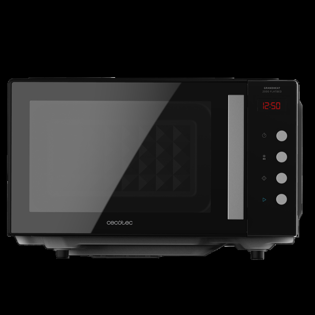 Cecotec GrandHeat 2000 Flatbed Black. Microondas Sin Plato Con Capacidad 20 Litros Potencia 700 W Temporizador Hasta 60 Min Revestimiento Interior Cerámico Microondas Sin Plato 20 Litros