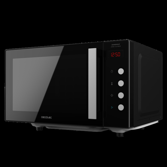 Cecotec GrandHeat 2000 Flatbed Black. Microondas Sin Plato Con Capacidad 20 Litros Potencia 700 W Temporizador Hasta 60 Min Revestimiento Interior Cerámico Microondas Sin Plato 20 Litros