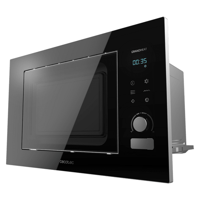 Cecotec GrandHeat 2090 Built-in Touch Black Microondas Encastrable Digital De 21 Litros De Capacidad Con Grill Y 1200 W De Potencia. Microondas Encastrable