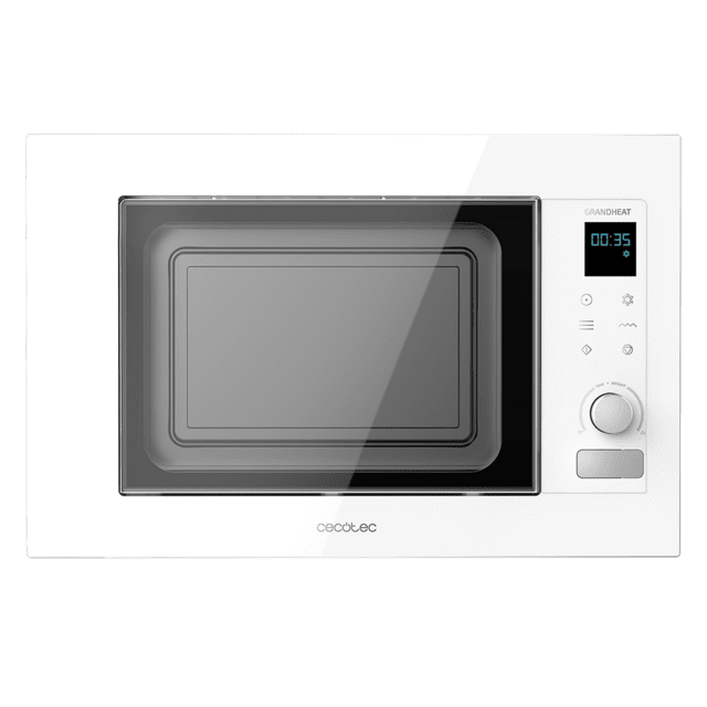 Cecotec GrandHeat 2090 Built-in Touch White Microondas Encastrable Digital De 21 Litros De Capacidad Con Grill Y 1200 W De Potencia GrandHeat 2090 Built-in Touch White. Microondas Encastrable