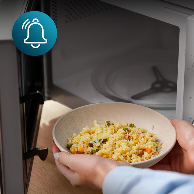 Cecotec GrandHeat 2110 Microondas De 20 Litros De Capacidad Con Función Grill 6 Niveles De Potencia Temporizador Y Mandos Giratorios Mecánicos. Microondas De 20 Litros