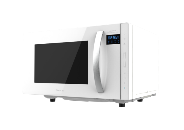 Cecotec GrandHeat 2300 Flatbed Touch White. Microondas Sin Plato Con Capacidad 23 Litros Potencia 800 W 8 Funciones Preconfiguradas Temporizador Hasta 95 Min Microondas Sin Plato 23 Litros