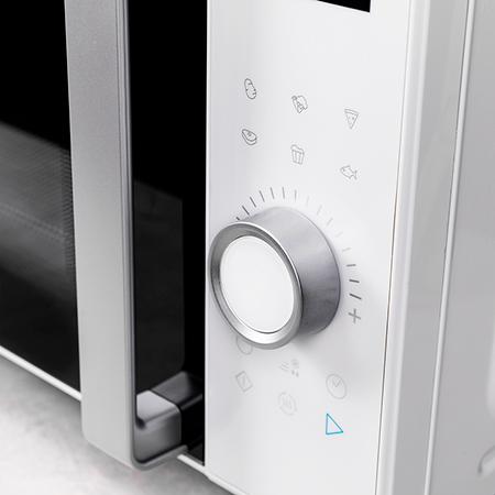 Cecotec GrandHeat 2500 Flatbed Touch White. Microondas Sin Plato Digital De 800 W Capacidad 25 L Panel De Control Táctil 8 Funciones Preconfiguradas Temporizador Bloqueo De Seguridad Microondas Sin Plato