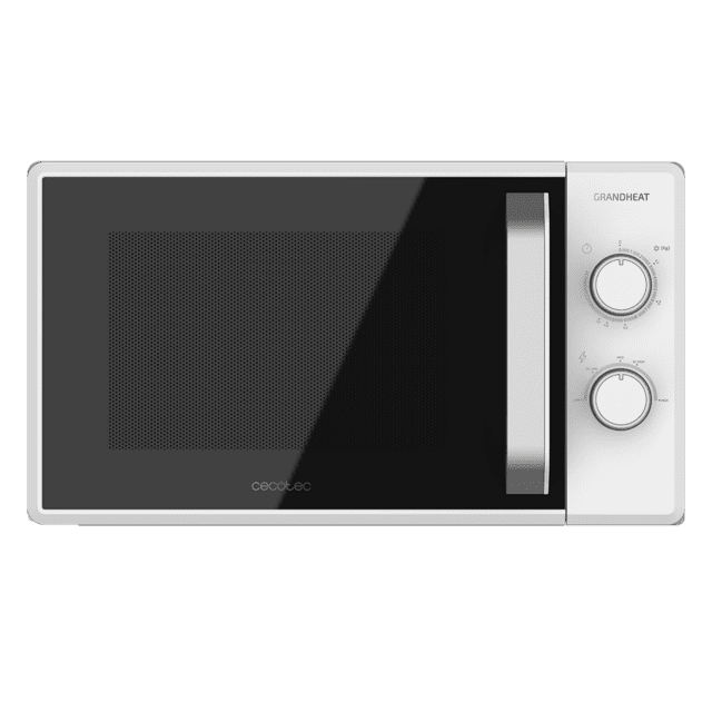Cecotec Grandheat 3010.Microondas De 20 Litros De 700 W 6 Niveles De Potencia Revestimiento Anti-Dirt ITech Y Tecnología 3DWave Modo Descongelación Temporizador Blanco Microondas