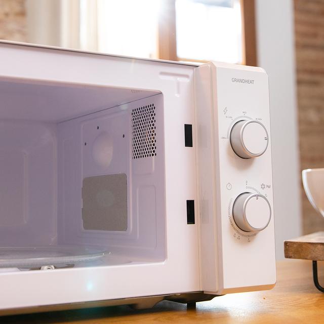 Cecotec Grandheat 3020. Microondas De 20 Litros De 700 W 6 Niveles De Potencia Revestimiento Anti-Dirt ITech Y Tecnología 3DWave Modo Descongelación Temporizador Blanco Microondas De Sobremesa 20 L
