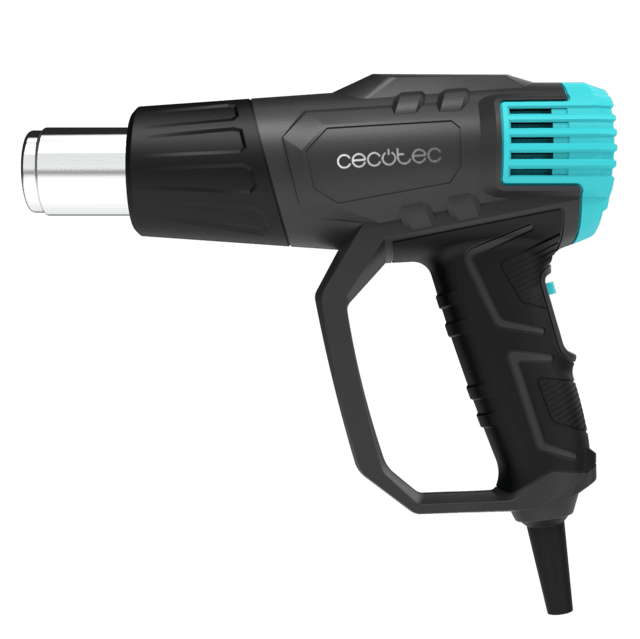 Cecotec Hell Gun 9500 Vision Pistola De Calor Con 2000W De Potencia. Control Digital De La Velocidad De Aire Y Temperatura. Rango De Temperatura De 50ºC A 600ºC. Incluye 4 Cabezales Intercambiables Y Maletín. Calentamiento Ul