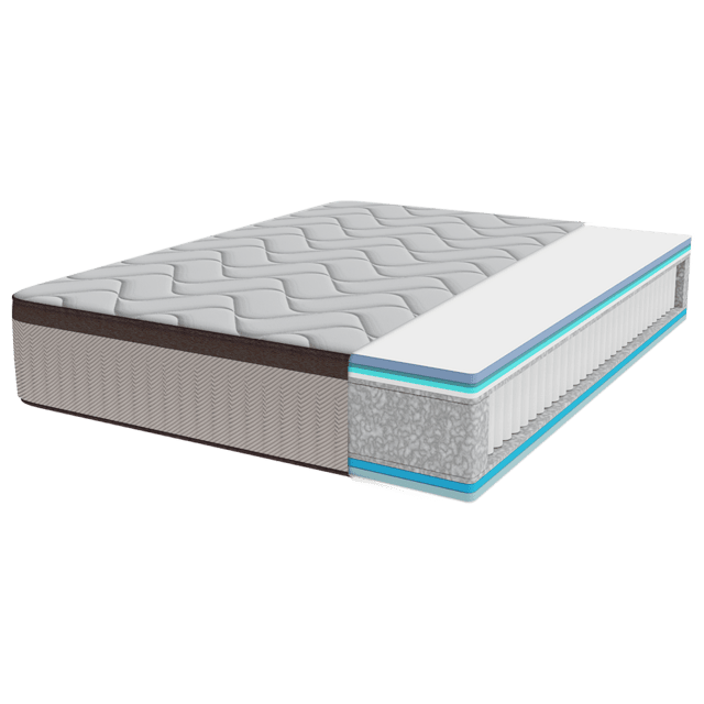 Cecotec Híbrido Flow 7990 Hybrid 150x190Colchón Híbrido Multicapa Con Núcleo De Muelles Ensacados Y Viscoelástica ViscoCare+