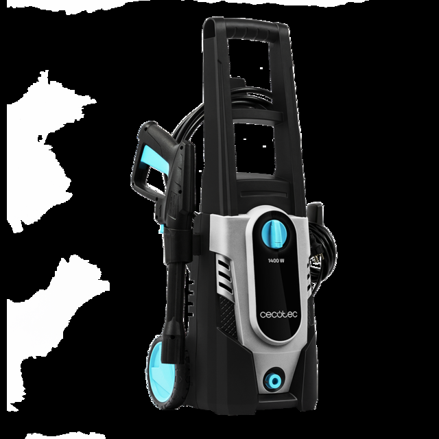 Cecotec HidroBoost 1400 EasyMove. Hidrolimpiadora Compacta Potente Y Portátil. Ruedas Y Asa Alta. Máx Potencia 1400 W. Caudal Máx 408 L/h. 105 Bares Máx. Boquilla Turbo Y Boquilla Ajustable. Hidrolimpiadora / Limpiadora De A