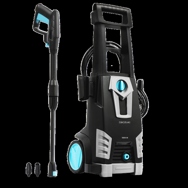 Cecotec HidroBoost 1800. hidrolimpiadora Potente y eficaz. Máxima Potencia de 1800 W. Caudal máximo de 468 l/h. 135 Bares de presión máxima. Bomba de Aluminio. Radio de acción + 11 m. Hidrolimpiadora / limpiadora de alta pr