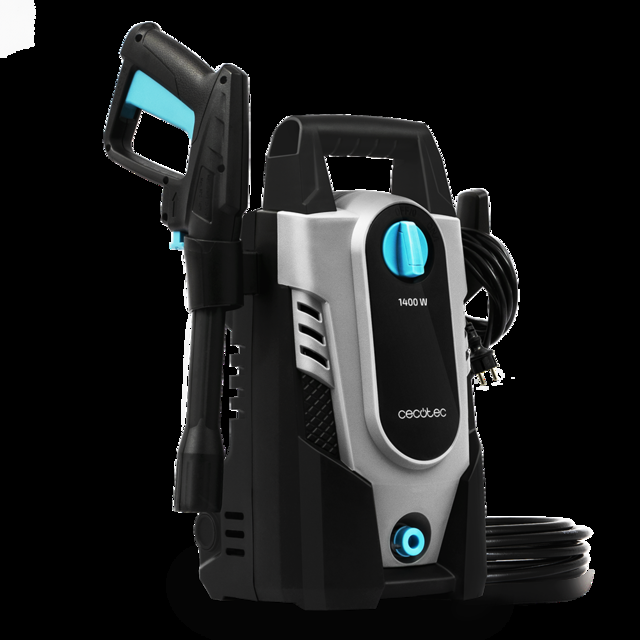 Cecotec Hidrolimpiadora HidroBoost 1400. Compacta Potente Y Portátil. Máxima Potencia 1400 W Caudal 408 L/h 105 Bares Presión Radio De Acción + 9 M Boquilla Ajustable Asa De Transporte Hidrolimpiadora / Limpiadora De Alta Pr