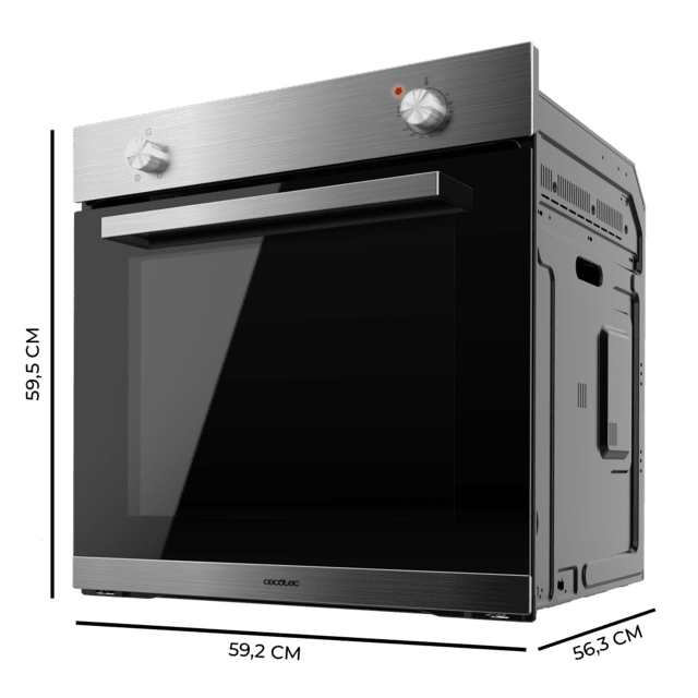 Cecotec Horno Bolero Hexa C126000 Line+ A Horno Integrable De 77l De Capacidad 4 Funciones 2800W. Horno Integrable