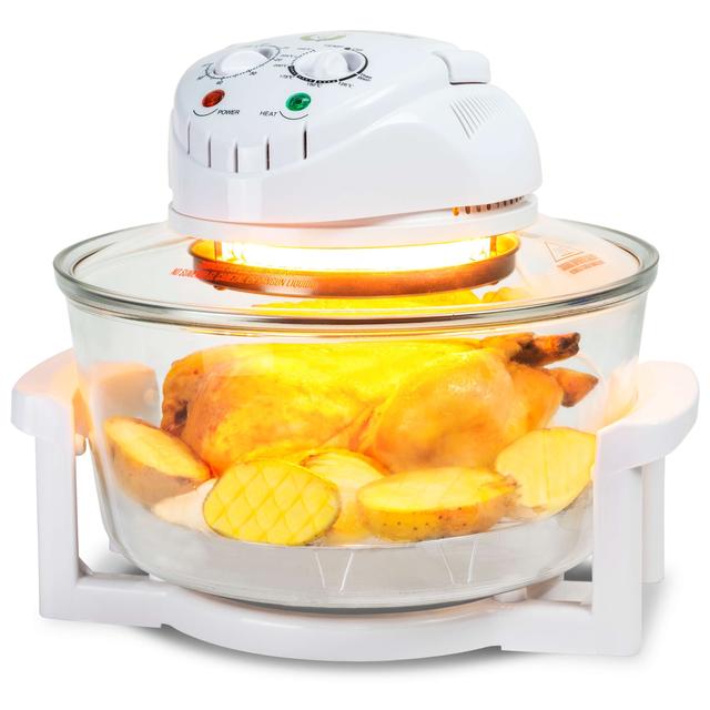 Cecotec Horno Conveccion Sobremesa Horno Combi Grill. 1300 W Multifunción Temperatura hasta 250ºC Temporizador 60 minutos Aro extensor de Capacidad (19 L) Horno