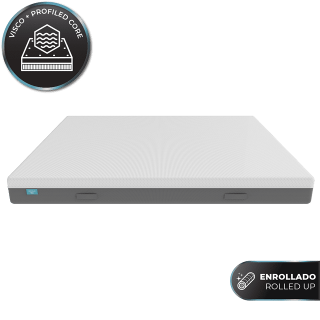 Cecotec Hybrid T 150x190 Colchón viscoelástico y enfundable de 25 cm de altura con núcleo de muelles ensacados SpringCore y 4 capas para una firmeza media-alta y tecnologías SeparateMuv MorphoAdapt Fresh & EasyClean. Colchó