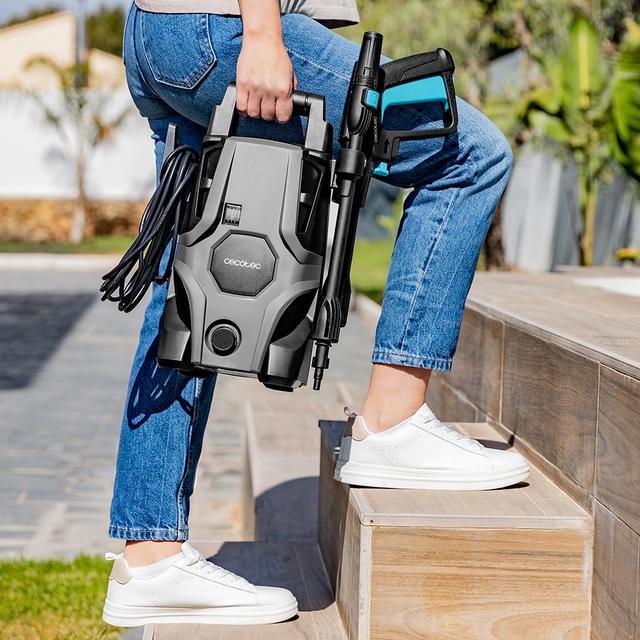 Cecotec HydroBoost 1400 Essential Hidrolimpiadora -. Especial Para El Hogar Y El Jardín . Potente Eficaz Y Fácil De Transportar. Hidrolimpiadora