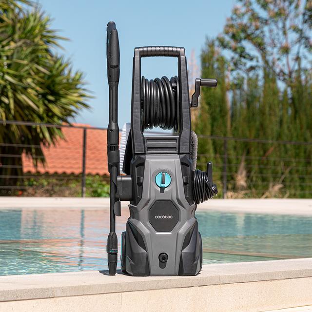 Cecotec HydroBoost 2000 Car&Garden Hidrolimpiadora Especial Para El Hogar El Jardín O El Coche. Potente Eficaz Y Fácil De Transportar. Potencia Máxima De 2000 W. Caudal Máximo De 450 L/h. 150 Bares De Presión Máxima Admiti