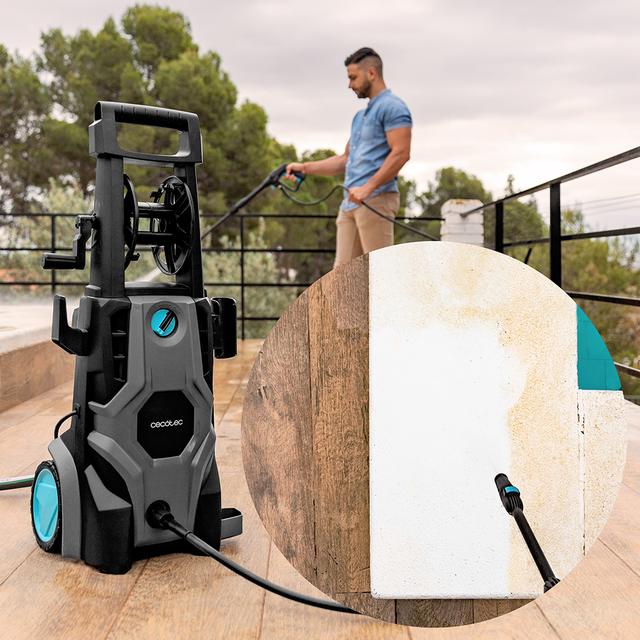 Cecotec HydroBoost 2400 AdvanceClean Hidrolimpiadora Especial Para El Hogar El Jardín O El Coche. Potente Eficaz Y Fácil De Transportar. Máxima Potencia De 2400W. Caudal Máximo De 480 L/h. Hidrolimpiadora