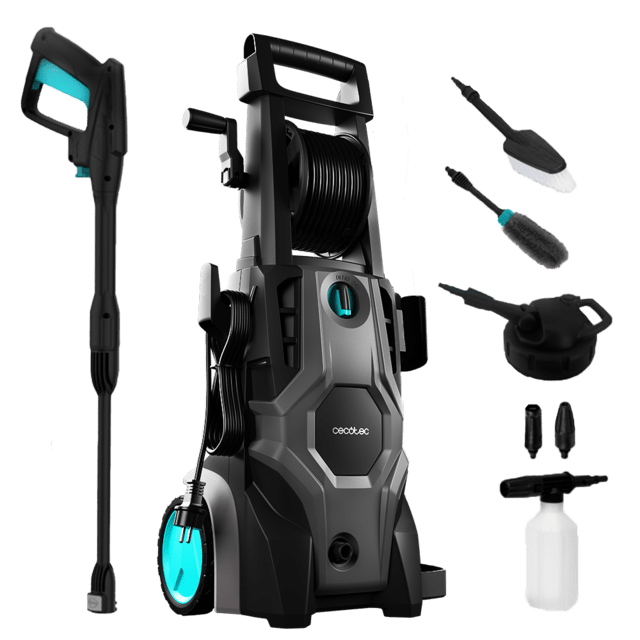 Cecotec HydroBoost 2400 AdvanceClean Hidrolimpiadora especial para el hogar el jardín o el coche. Potente eficaz y fácil de transportar. Máxima potencia de 2400W. Caudal máximo de 480 l/h. Hidrolimpiadora