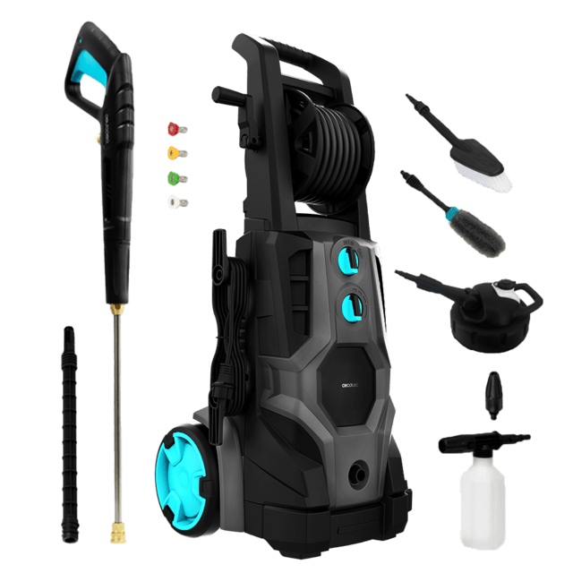 Cecotec HydroBoost 3200 TotalClean Hidrolimpiadora con motor brushless. Especial para el hogar el jardín o el coche. Potente eficaz y fácil de transportar. Máxima potencia de 3200W. Hidrolimpiadora