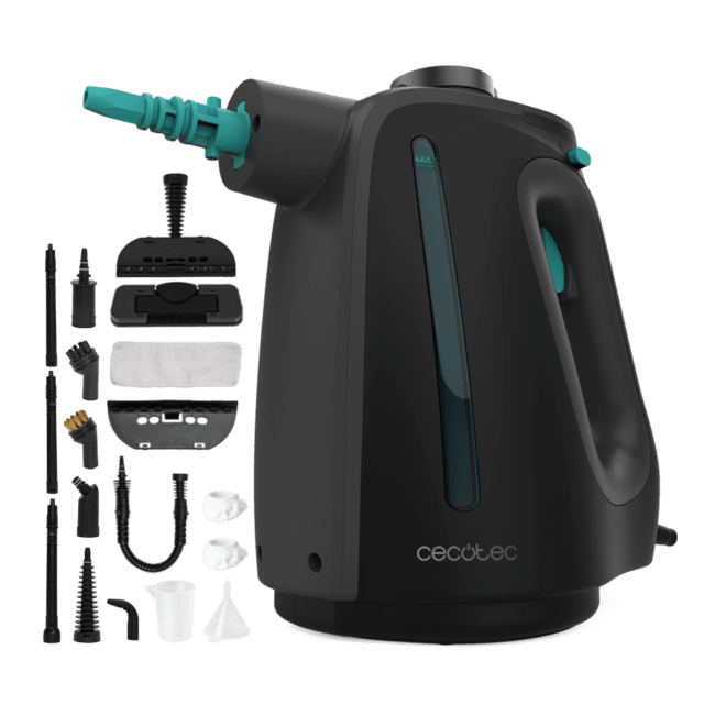 Cecotec Hydrosteam 1300 Rapid Max Vaporeta de mano con calentamiento rápido y potencia de 1350W. Limpia y desinfecta para acabados perfectos. Depósito de 550 ml. 3 bares de presión y 32 g/min de caudal de vapor. Bloqueo de va