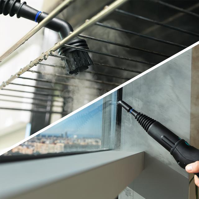 Cecotec HydroSteam 2030 Active. Vaporeta De Trineo 2000 W Depósito 750 Ml 4 Bares De Presión 35g/min De Caudal Vapor Radio De Acción Hasta 6 Metros Incluye 12 Accesorios Vaporetas De Mano