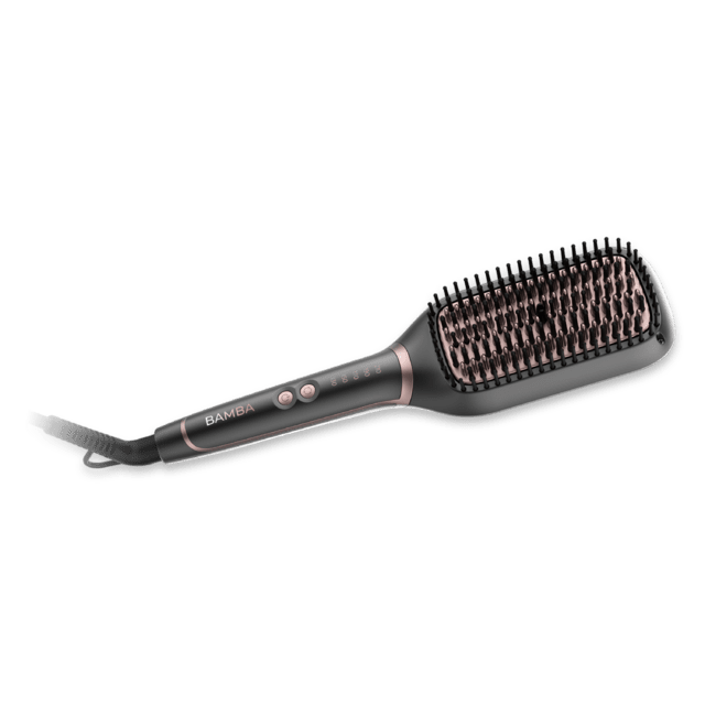 Cecotec InstantCare SquareBrush Cepillo Alisador Con Forma Cuadrada Temperatura Regulable (130-210ºC) Revestimiento De Cerámica Y Cable Giratorio 360º Cepillo Alisador 