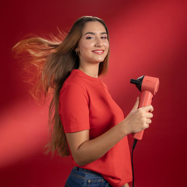 Cecotec IoniCare RockStar Style Red Secador Muy Compacto Y Ligero Con Motor Brushless De 1500W Y 110000 Rpm. Secador De Pelo